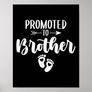 Promoted To Brother Funny Women Pregnancy Soon To  Poster