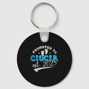Promoted To Ciocia 2025 New Lish Aunt Vintage Keychain