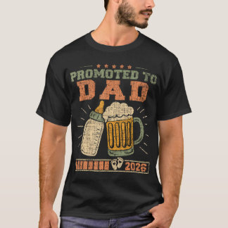 Promoted To Dad 2026 Expecting Baby Funny Soon To T-Shirt