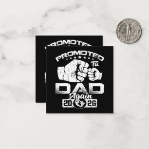 Promoted To Dad Again Est 2026 Note Card