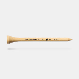 Promoted to Dad Custom Pregnancy Announcement G Golf Tees