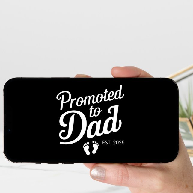 Promoted To Dad EST 2025 Funny Soon To Be Dad Announcement (Front Digital)