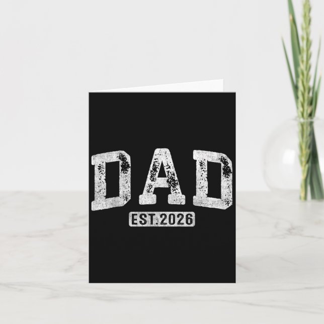 Promoted To Dad Est 2026 Daddy To Be Gifts First T Card