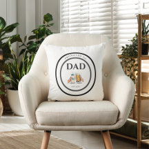 Promoted to Dad Est 2026 Funny Throw Pillow