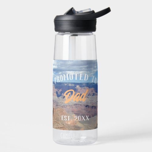 Promoted to Dad Grand Canyon Water Bottle