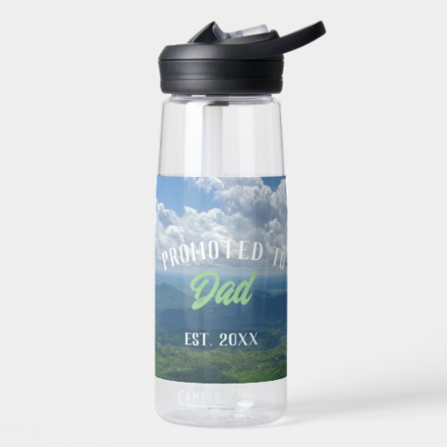 Promoted to Dad Mountain Vista Water Bottle