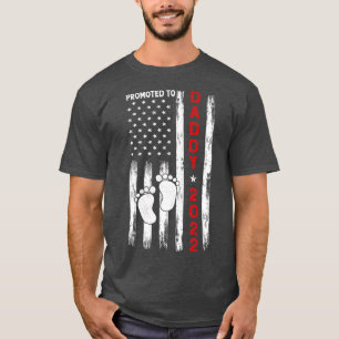 Promoted To Daddy 2022 First Time Fathers Day New T-Shirt
