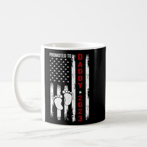 Promoted To Daddy 2023 First Time Fathers Day New  Coffee Mug