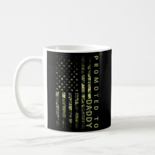 Promoted To Daddy Dad To Be Camouflage Baby Shower Coffee Mug