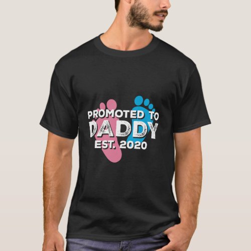 Promoted To Daddy Est 2020 Shirt New Dad Gift