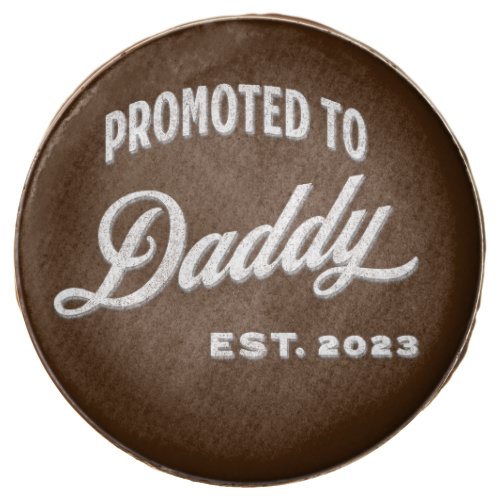 Promoted To Daddy Est 2023 For First Time Father Chocolate Covered Oreo