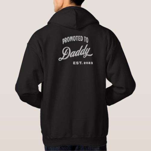Promoted To Daddy Est 2023 For First Time Father Hoodie