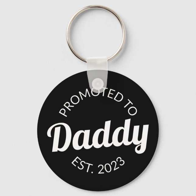 Promoted To Daddy Est. 2023 I Keychain (Front)