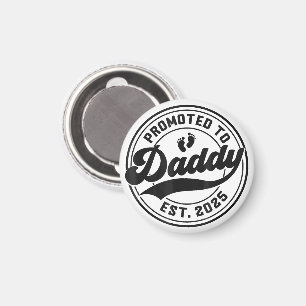 Promoted to Daddy Est 2025 Dad to Be Gifts New Dad Magnet