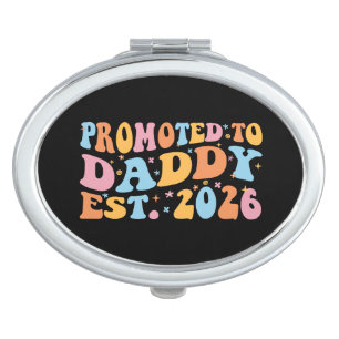 Promoted To Daddy Est. 2026 III Compact Mirror