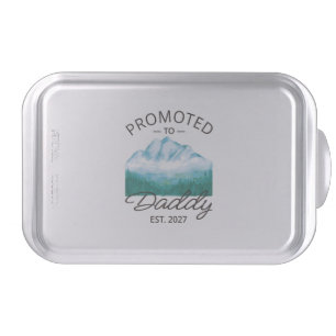 Promoted To Daddy Est 2027 New Dad Announcement VI Cake Pan
