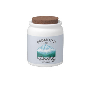 Promoted To Daddy Est 2027 New Dad Announcement VI Candy Jar