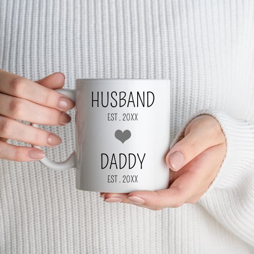 Promoted To Daddy  First Time Dad Fathers Day Coffee Mug