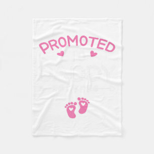 Promoted To Daddy It's A Girl Est 2026 New Dad Fir Fleece Blanket