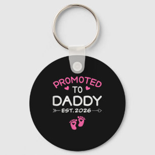Promoted To Daddy It's A Girl Est 2026 New Dad Fir Keychain
