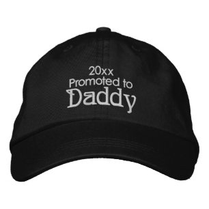 Promoted to Daddy Year (Father's Day) Embroidered Baseball Cap