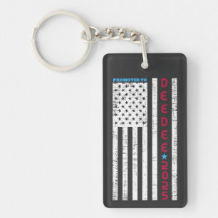 Promoted To Dee-Dee Daddy First Time Dad Keychain