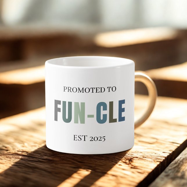 Promoted to FUN-CLE EST 2025 | Funny Personalized  Espresso Cup (Creator Uploaded)