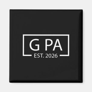 Promoted To G Pa Est 2026 Baby Announcement Cket Magnet