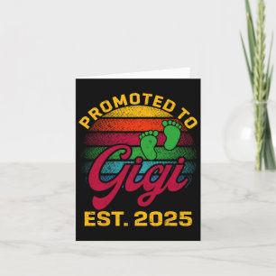 Promoted To Gigi 2025 New Gigi Vintage Fathers Day Card