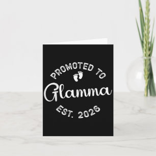 Promoted To Glamma Est 2026 New Grandma Mothers Da Card