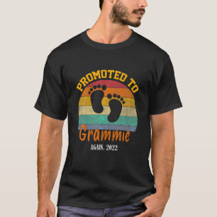 Promoted To Grammie Vintage Mother's Day Funny T-Shirt