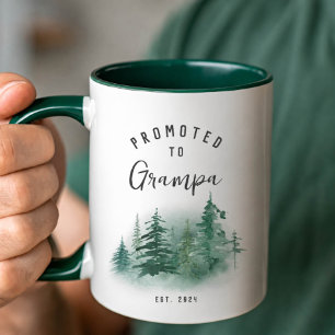 Promoted to Grampa Mug Grandpa Gift