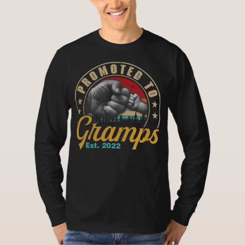 Promoted to Gramps Est 2022 Men Vintage First T_Shirt