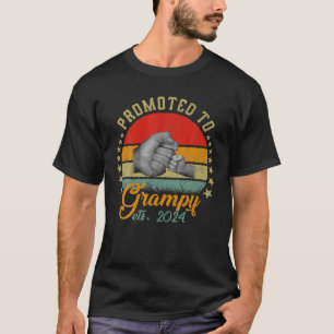Promoted To Grampy Est 2024 Men Vintage Soon To Be T-Shirt