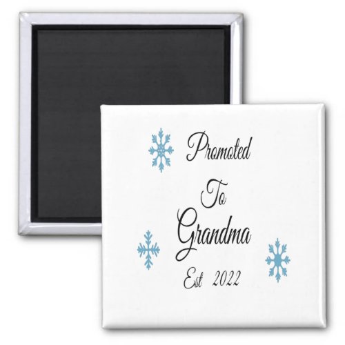 Promoted To Grandma 2022 _ New Grandmother Magnet