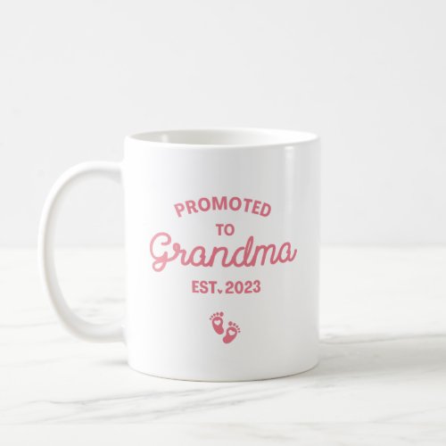 promoted to grandma 2023 first time grandma coffee mug