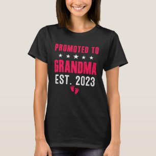 Promoted to grandma 2023 pregnancy announcement 1 T-Shirt