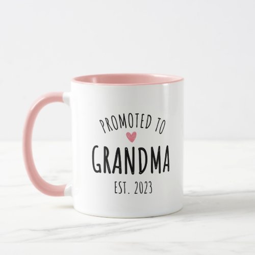 promoted to grandma 2023 Pregnancy Announcement  Mug