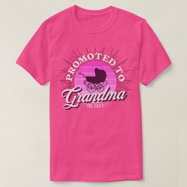 Promoted To Grandma 2023 Soon To Be Grandmother 20 T-Shirt (Design Front)