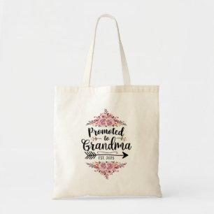 Promoted To Grandma 2025 Pregnancy Announcement Tote Bag