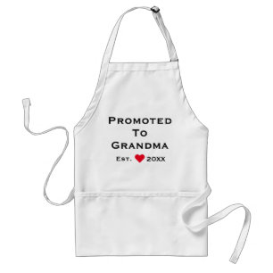 Promoted To Grandma Adult Apron