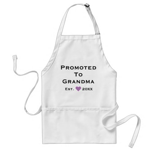 Promoted To Grandma Adult Apron