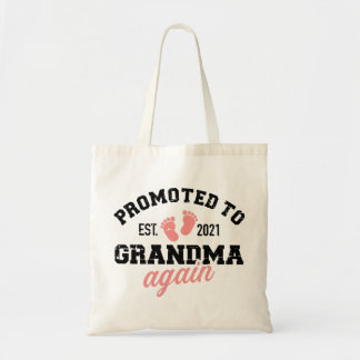 Promoted to grandma again 2021 tote bag