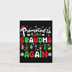 Promoted To Grandma Again Christmas Pregnancy Anno Card