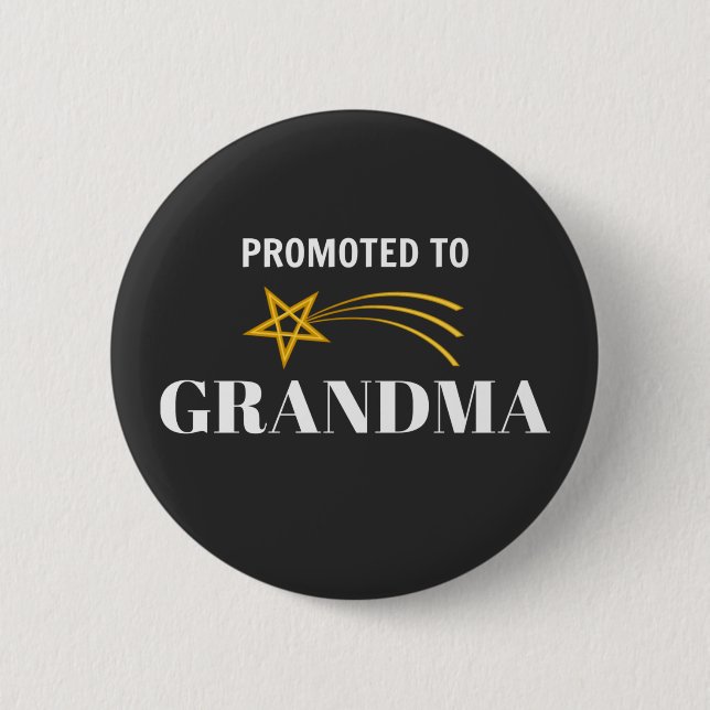 Promoted to Grandma Button (Front)