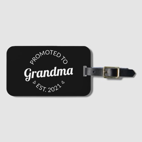 Promoted To Grandma Est 2021 I Luggage Tag