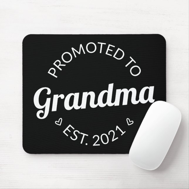 Promoted To Grandma Est. 2021 I Mouse Pad (With Mouse)