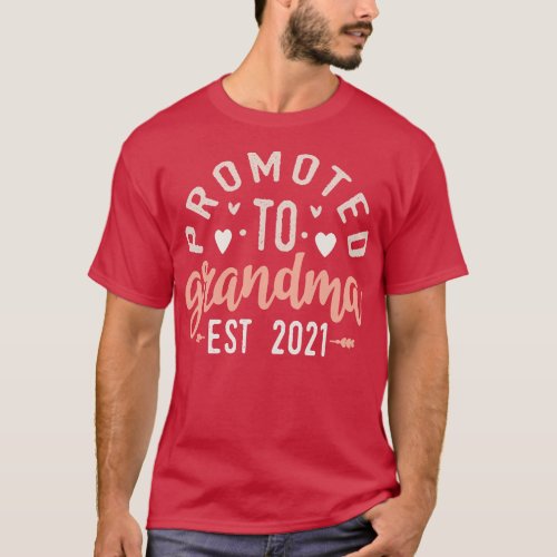 Promoted To Grandma Est 2021 T_Shirt