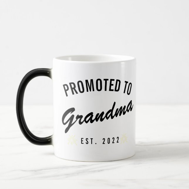 Promoted to Grandma Est. 2022 Color Morph Mug (Left)
