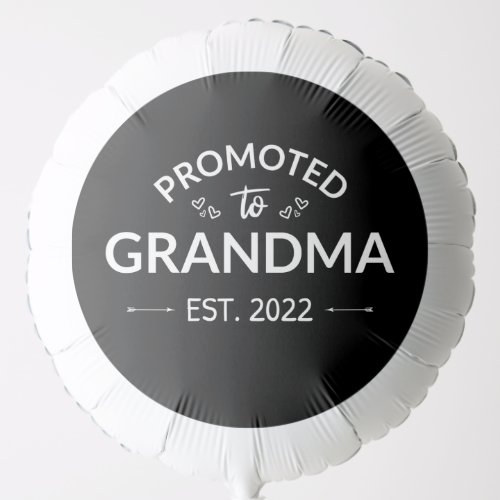 Promoted To Grandma Est 2022 II Balloon